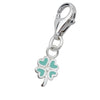 Sterling Silver Enamel Kidz Charm - Lucky Clover