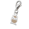 Sterling Silver Enamel Kidz Charm - Owl