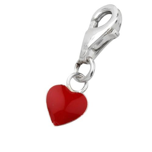 Sterling Silver Kidz Charm Sterling Silver Enamel Kidz Charm - Heart - Jewellery Princess