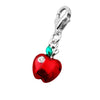 Sterling Silver Kidz Charm Sterling Silver Bling Kidz Charm - Red Apple - Jewellery Princess
