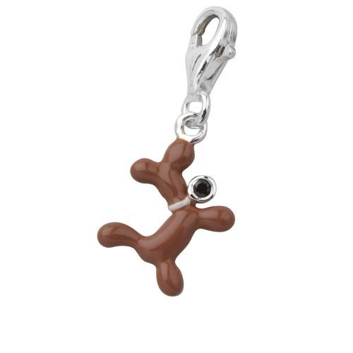 Sterling Silver Kidz Charm Sterling Silver Bling Kidz Charm - Daschund - Jewellery Princess