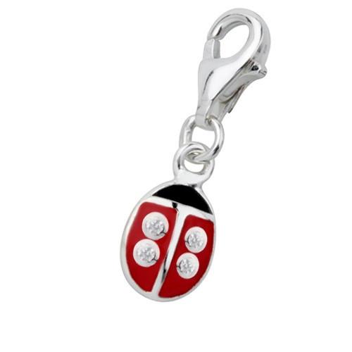Sterling Silver Kidz Charm Sterling Silver Bling Kidz Charm - Ladybug - Jewellery Princess