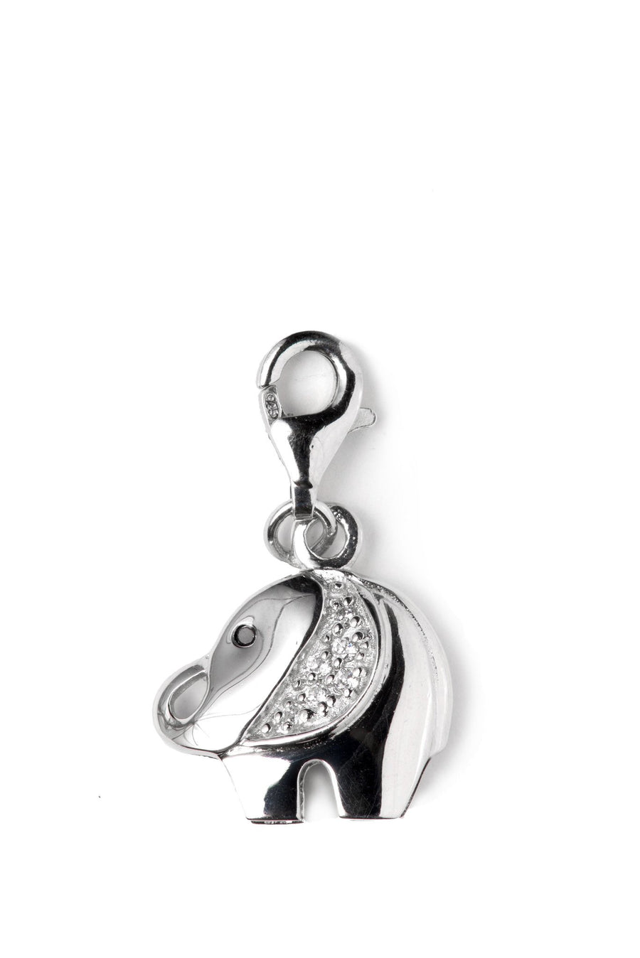 Sterling Silver Kidz Charm Sterling Silver Bling Kidz Charm - Baby Elephant - Shen Star
