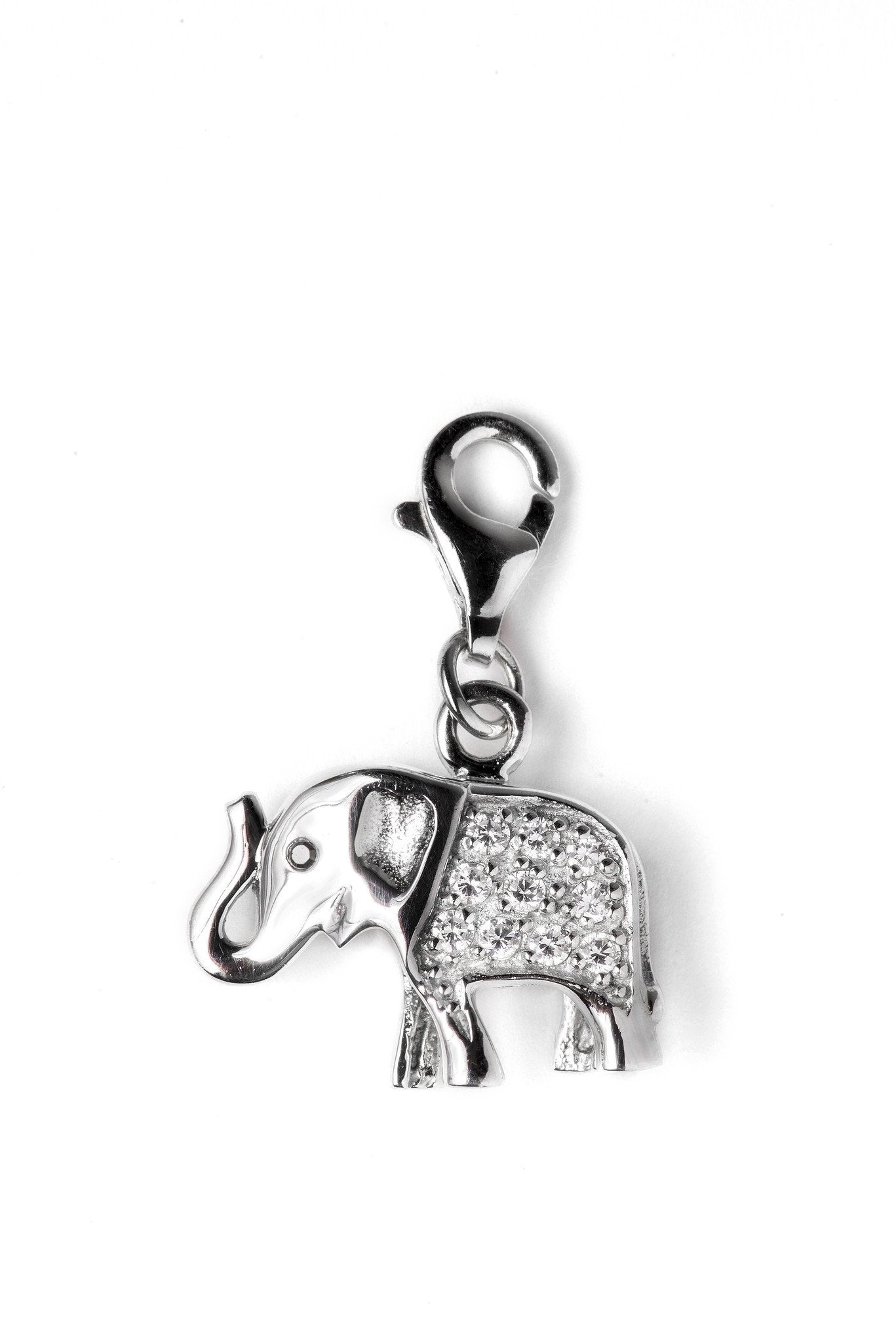 Sterling Silver Kidz Charm Sterling Silver Bling Kidz Charm - Mother Elephant - Shen Star