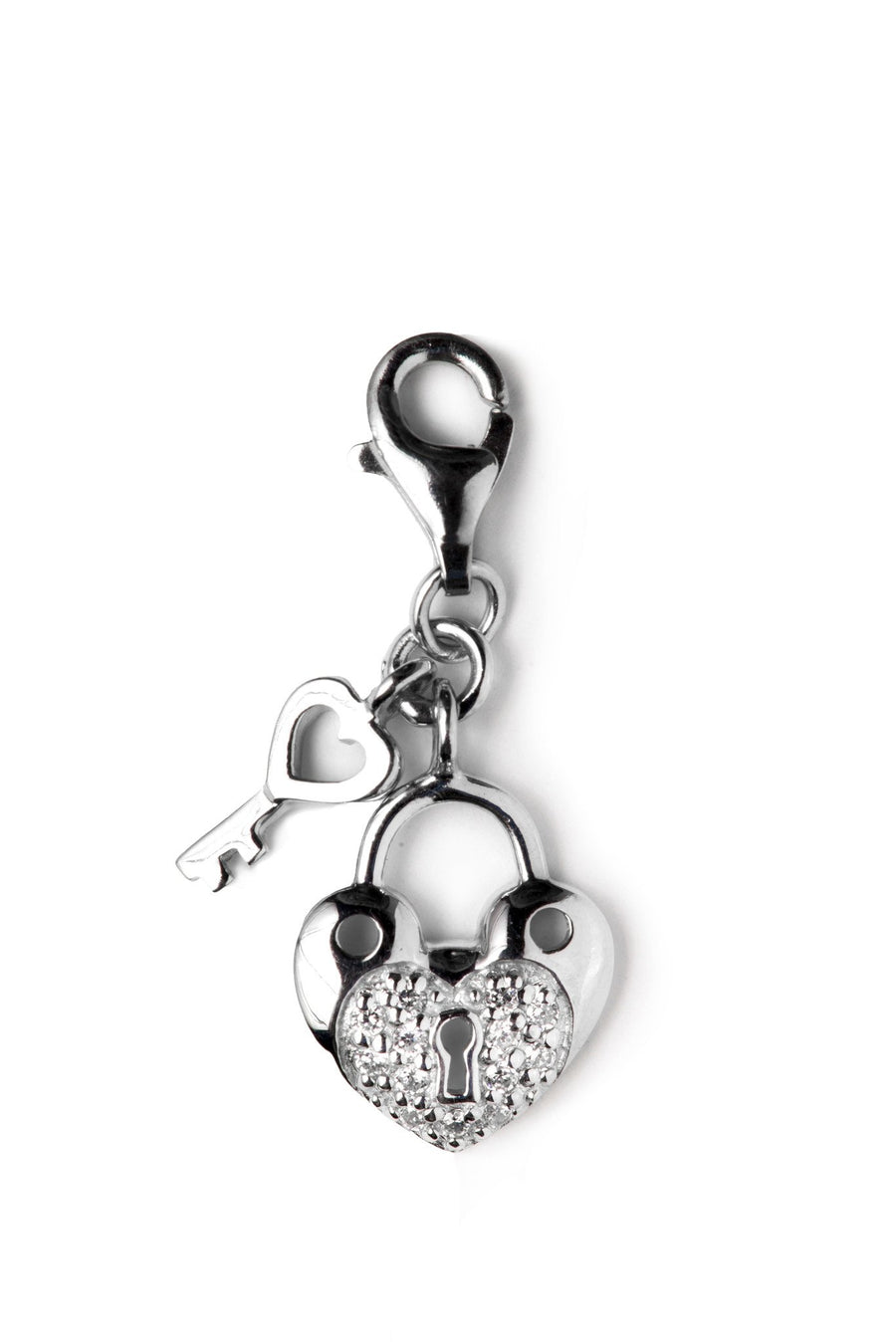 Sterling Silver Kidz Charm Sterling Silver Bling Kidz Charm - Lock and Key - Shen Star