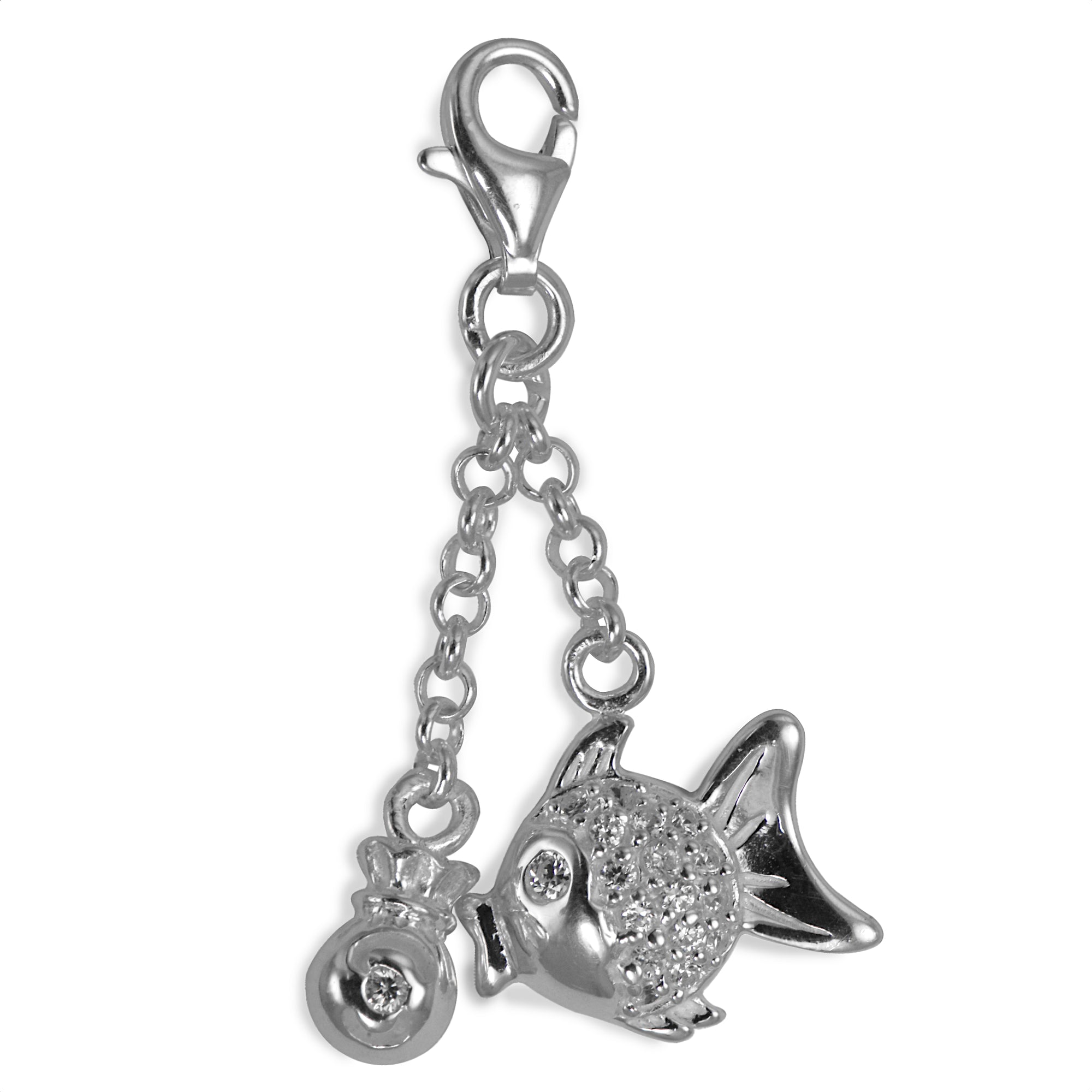 Sterling Silver Bling Kidz Charm - Fish