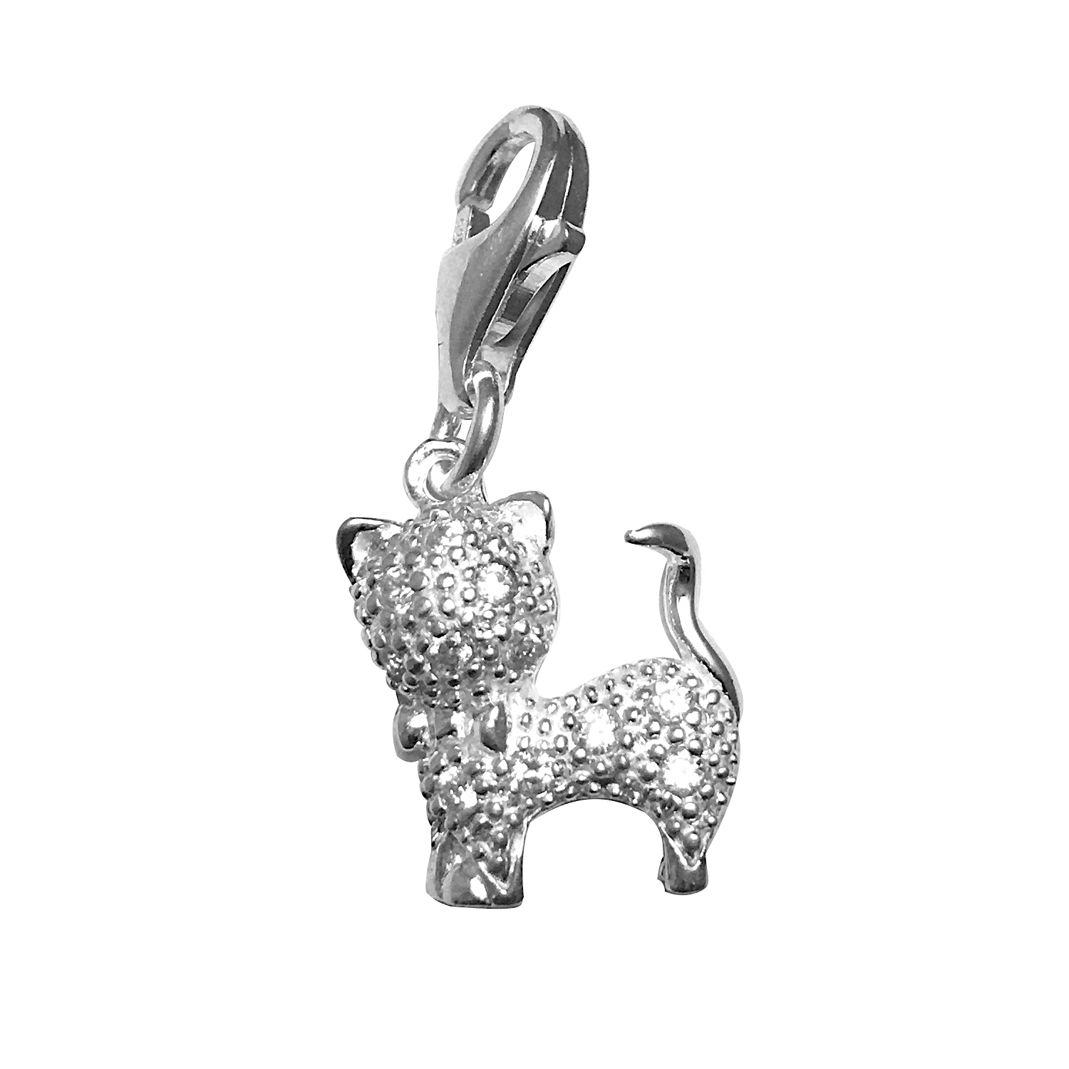 Sterling Silver Bling Kidz Charm - Cat
