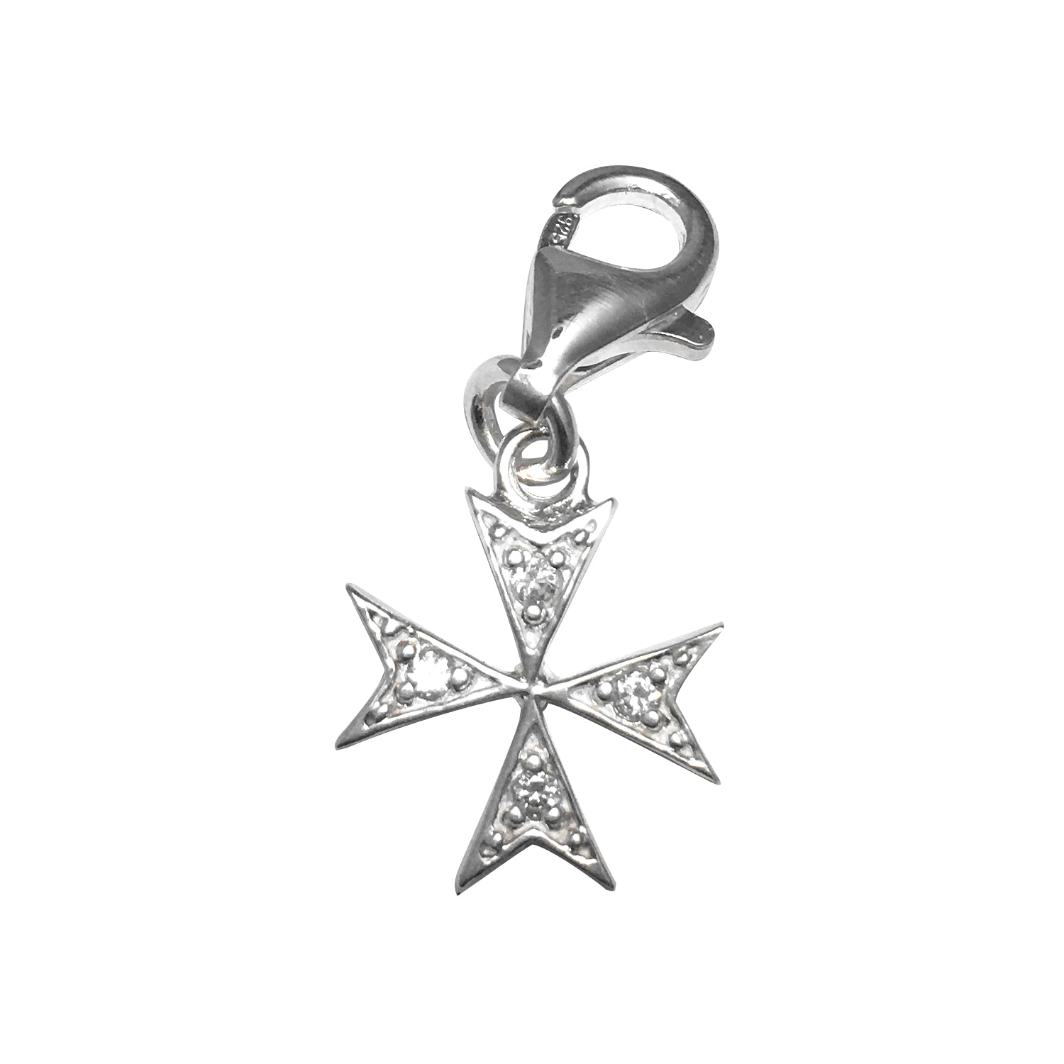 Sterling Silver Bling Kidz Charm - Maltese Cross