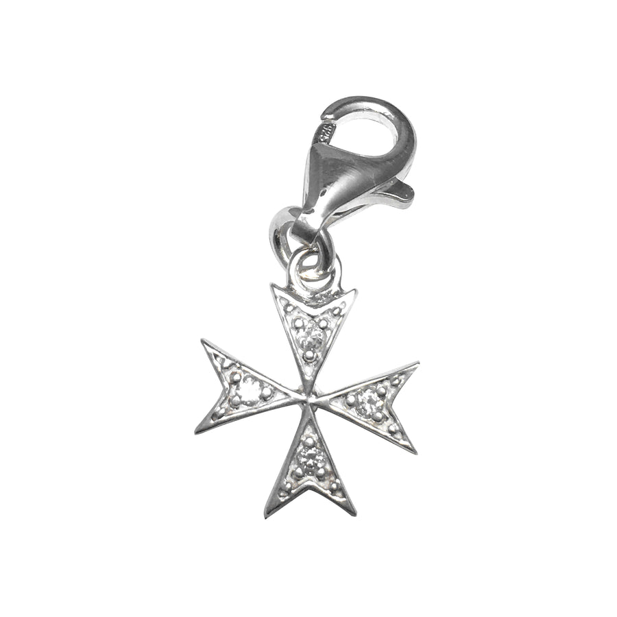Sterling Silver Bling Kidz Charm - Maltese Cross