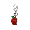 Sterling Silver Enamel Kidz Charm - Bitten Apple