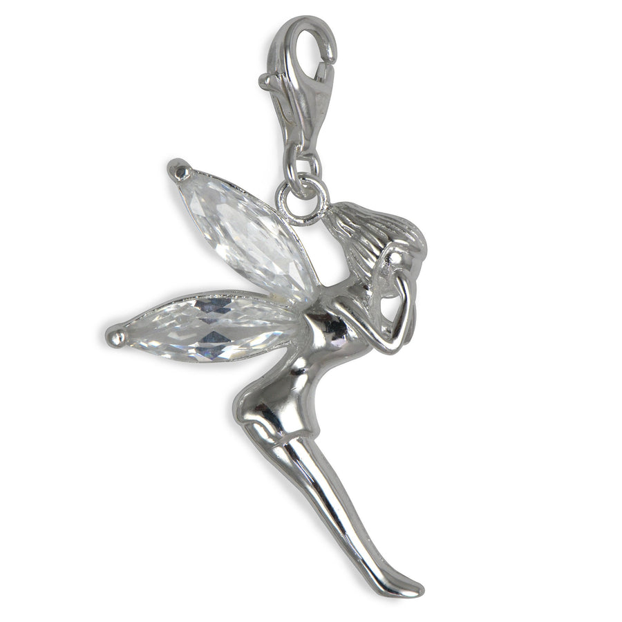 Sterling Silver Charm Sterling Silver Bling Charm - Tinkerbell - Shen Star