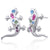 Sterling Silver Enamel Bling Earrings