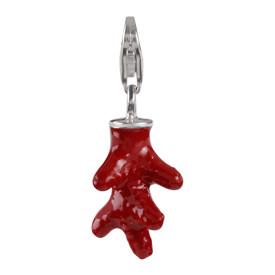 Sterling Silver Enamel Charms Sterling Silver Enamel Charm - Coral - Verado