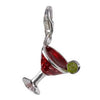 Sterling Silver Enamel Charms Sterling Silver Enamel Charm - Martini 2 - Verado