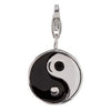 Sterling Silver Enamel Charms Sterling Silver Enamel Charm - Yin Yang - Verado