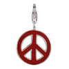 Sterling Silver Enamel Charms Sterling Silver Enamel Charm - Peace - Verado