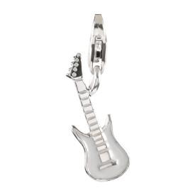 Sterling Silver Enamel Charms Sterling Silver Enamel Charm - Electric Guitar - Verado