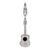 Sterling Silver Enamel Charm - Acoustic Guitar (White)