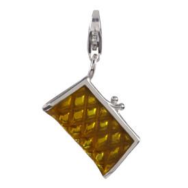 Sterling Silver Enamel Charms Sterling Silver Enamel Charm - Clutch - Verado