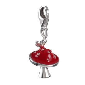 Sterling Silver Enamel Charms Sterling Silver Enamel Charm - Toadstool - Verado