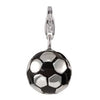 Sterling Silver Enamel Charms Sterling Silver Enamel Charm - Soccer Ball - Verado