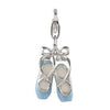Sterling Silver Enamel Charms Sterling Silver Enamel Charm - Ballet Shoes 3 - Verado