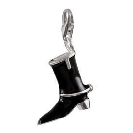 Sterling Silver Enamel Charms Sterling Silver Enamel Charm - Cowboy Boot 2 - Verado