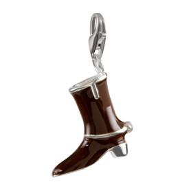 Sterling Silver Enamel Charms Sterling Silver Enamel Charm - Cowboy Boot - Verado