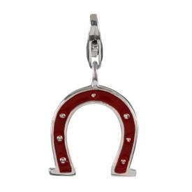 Sterling Silver Enamel Charms Sterling Silver Enamel Charm - Horseshoe - Verado
