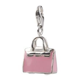 Sterling Silver Enamel Charms Sterling Silver Enamel Charm - Handbag - Verado