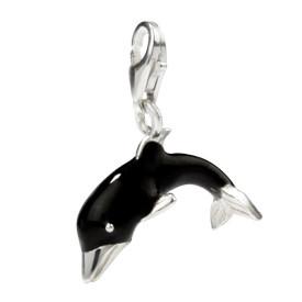 Sterling Silver Enamel Charms Sterling Silver Enamel Charm - Dolphin - Verado