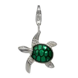 Sterling Silver Enamel Charms Sterling Silver Enamel Charm - Turtle - Verado