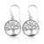 Sterling Silver Tree of Life Earrings