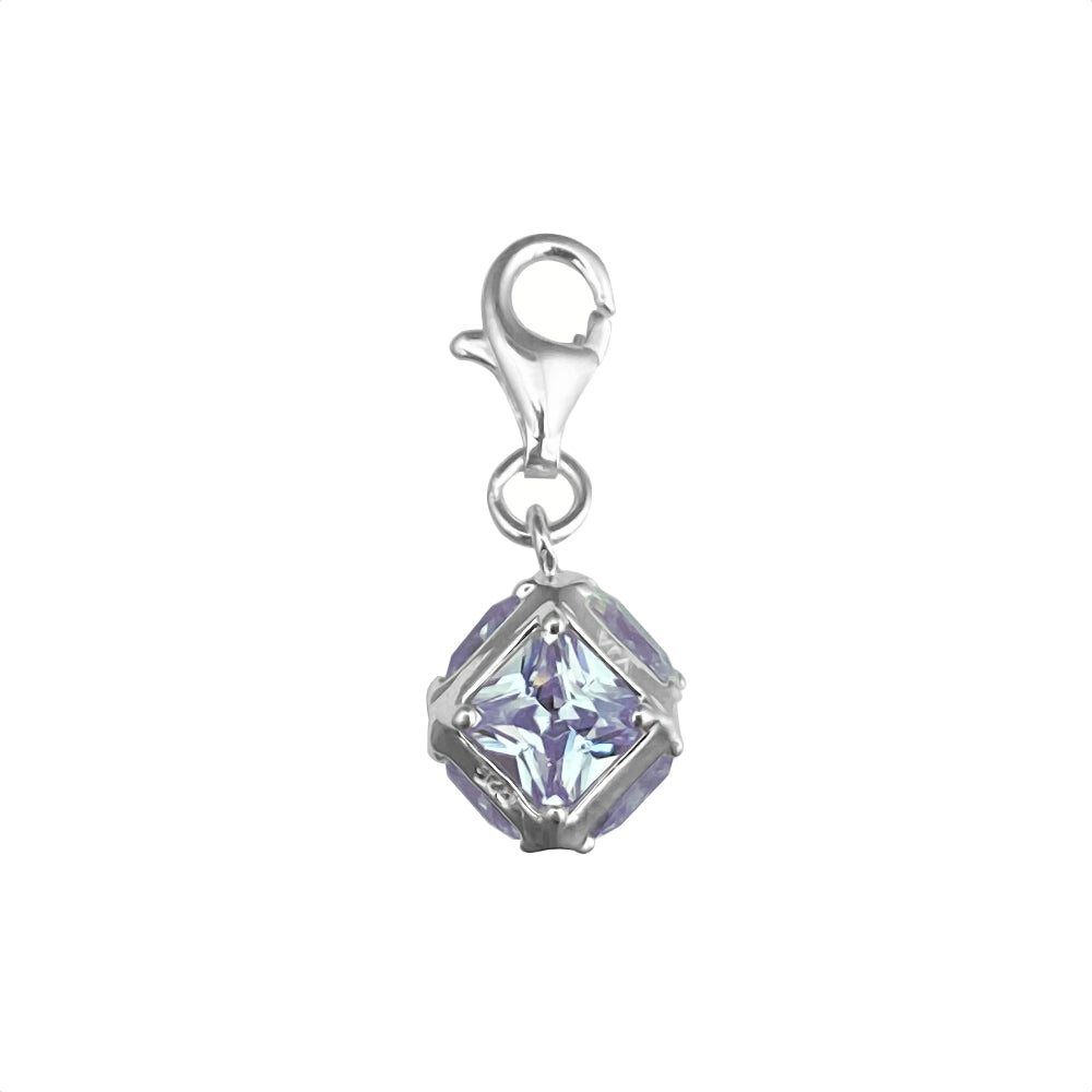 Sterling Silver Bling Kidz Charm - Lavender