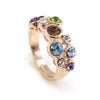 Rose Gold Ring Rose Gold Plated Ring featuring Multiple Bright Swarovski Crystals - MSE Fashion