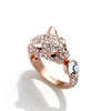 Rose Gold Ring Rose Gold Plated Leopard Ring featuring Swarovski Crystals - MSE Fashion