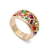 Rose Gold Ring Rose Gold Plated Ring featuring Multiple Swarovski Crystals - MSE Fashion