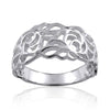 Sterling Silver Ring Sterling Silver Filigree Ring - Mainly Silver