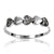 Sterling Silver Bling Hearts Ring