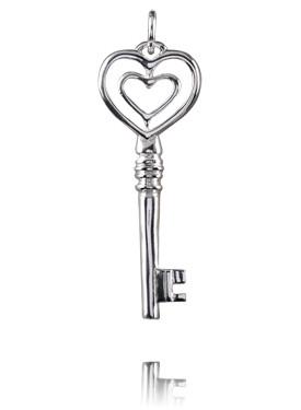 Sterling Silver Pendants Sterling Silver Pendant - Key to my Heart - Verado