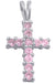 Sterling Silver Pendant - Swarovski Crystal Cross