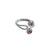 Sterling Silver and Clear Crystal Toe Ring