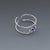 Sterling Silver and Sapphire Crystal Toe Ring