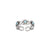 Antiqued Sterling Silver and Aqua Blue Crystal Toe Ring