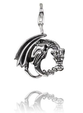 Sterling Silver Charm Verado Dragon's Tale Sterling Silver Charm - Verado