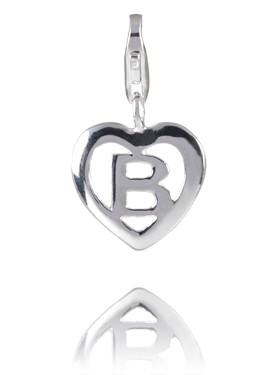 Sterling Silver Alphabet Charm - Letter B
