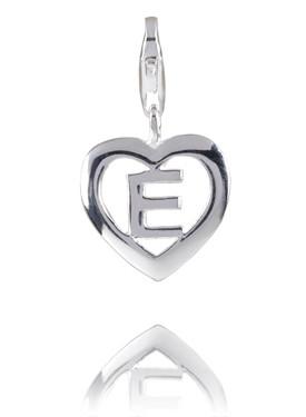 Sterling Silver Charm Sterling Silver Alphabet Charm - Letter E - Verado