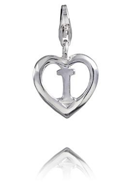 Sterling Silver Alphabet Charm - Letter I