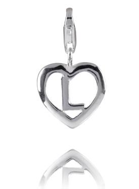 Sterling Silver Alphabet Charm - Letter L