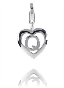 Sterling Silver Alphabet Charm - Letter Q